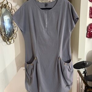 Gray Women's Tunic with Pockets